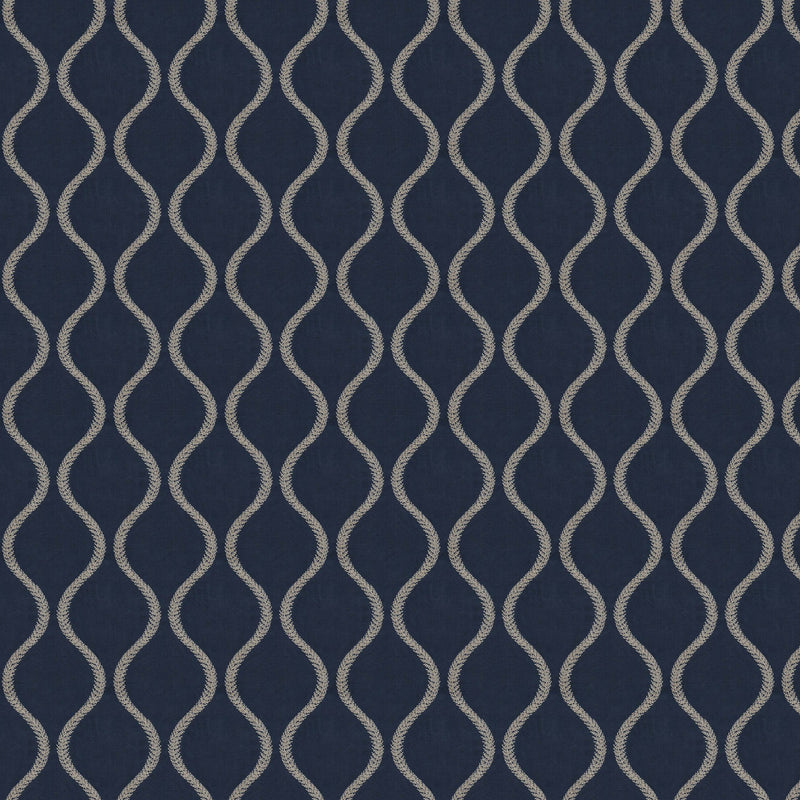 100907BH Walmer Navy Belfield Fabric by Belfield Home