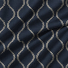 100907BH Walmer Navy Belfield Fabric by Belfield Home