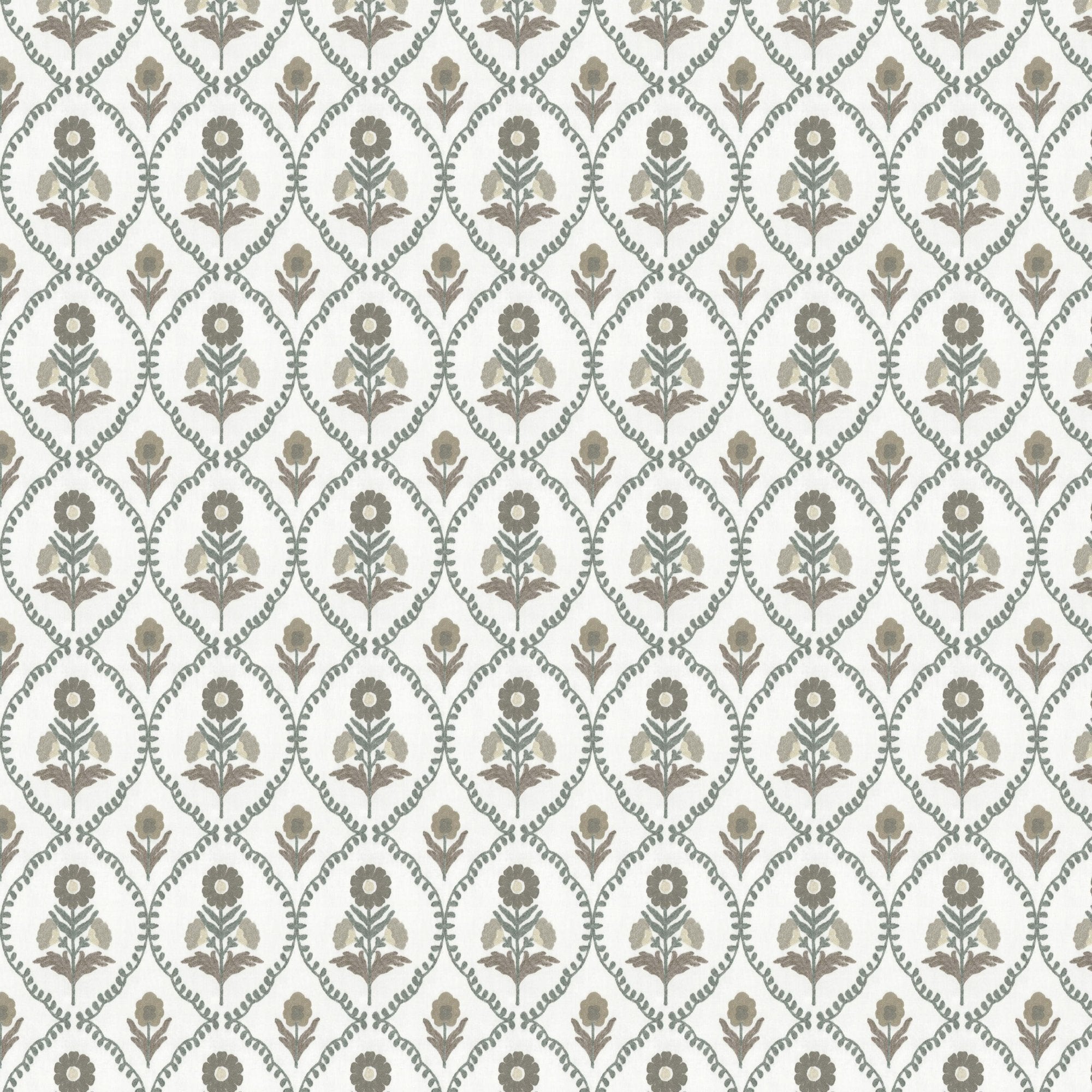 100908BH Milford Natural/Grey Belfield Fabric by Belfield Home