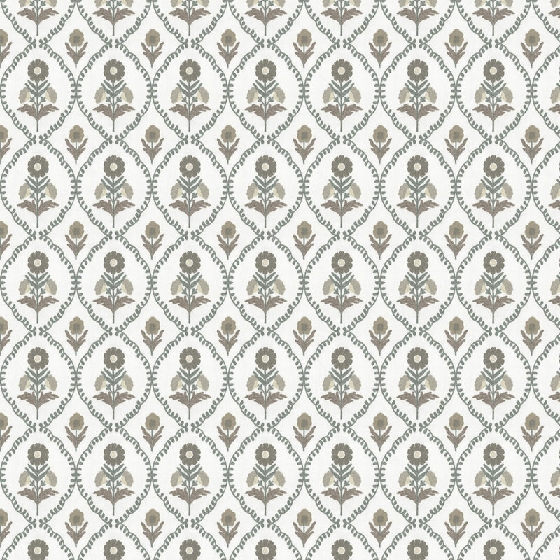 100908BH Milford Natural/Grey Belfield Fabric by Belfield Home