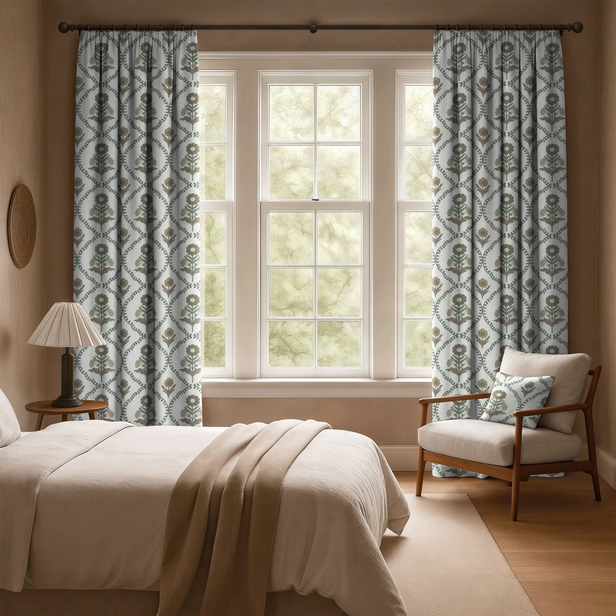 100908BH Milford Natural/Grey Belfield Fabric by Belfield Home