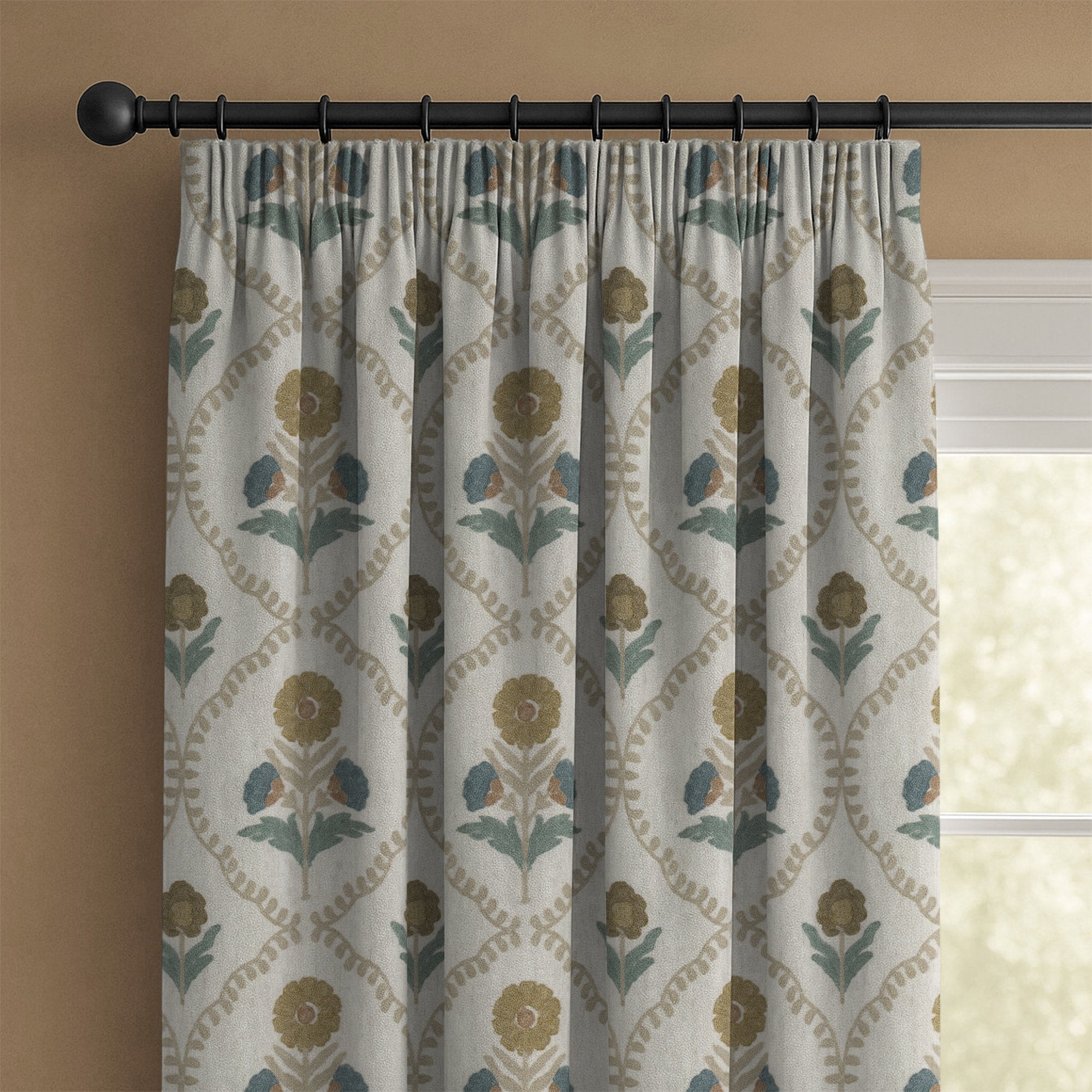 100909BH Milford Natural/Ochre Belfield Fabric by Belfield Home
