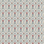 100910BH Milford Blue/Burgundy Belfield Fabric by Belfield Home