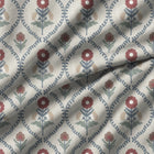 100910BH Milford Blue/Burgundy Belfield Fabric by Belfield Home