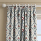 100910BH Milford Blue/Burgundy Belfield Fabric by Belfield Home