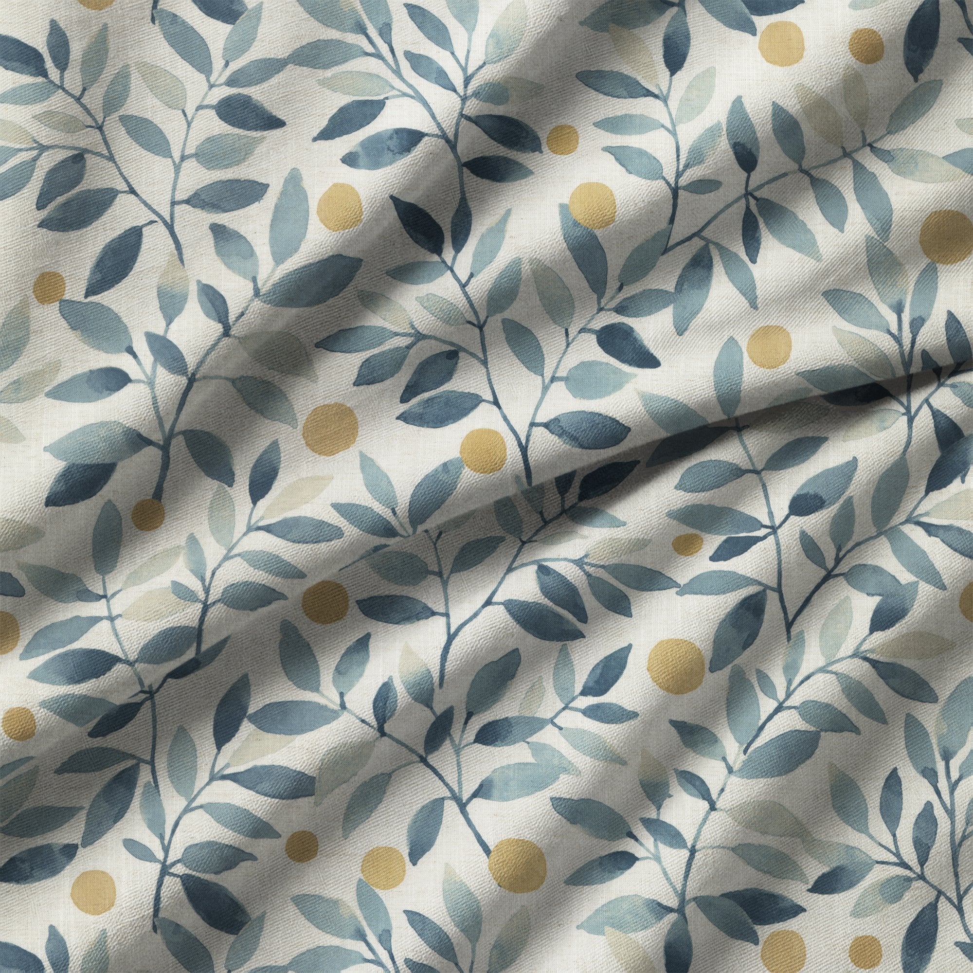100923BH Beeton Blue Belfield Fabric by Belfield Home