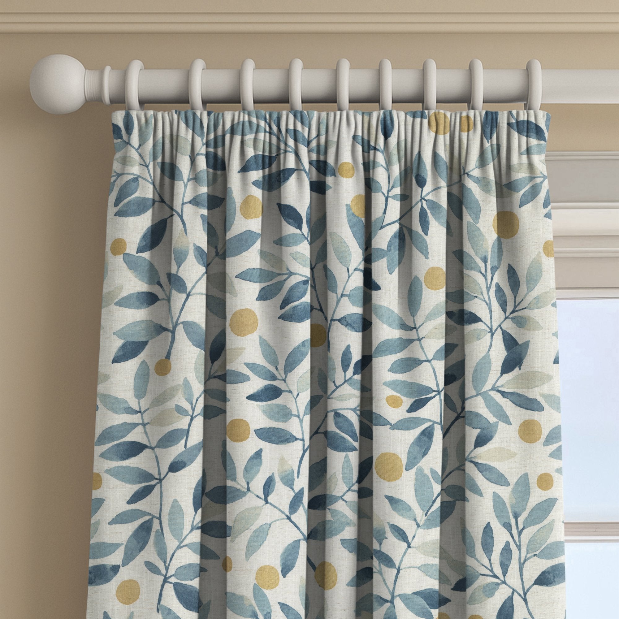 100923BH Beeton Blue Belfield Fabric by Belfield Home