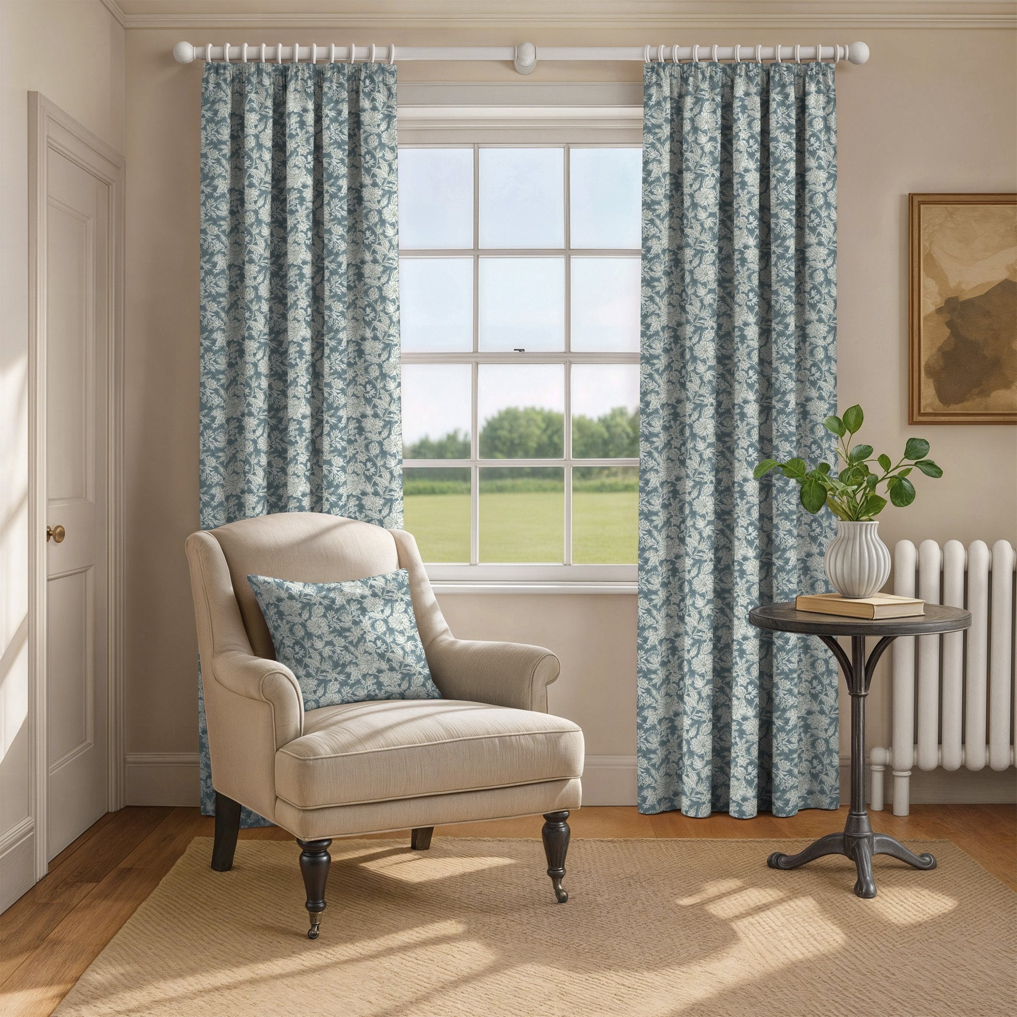 100938BH Sedley Blue Belfield Fabric by Belfield Home