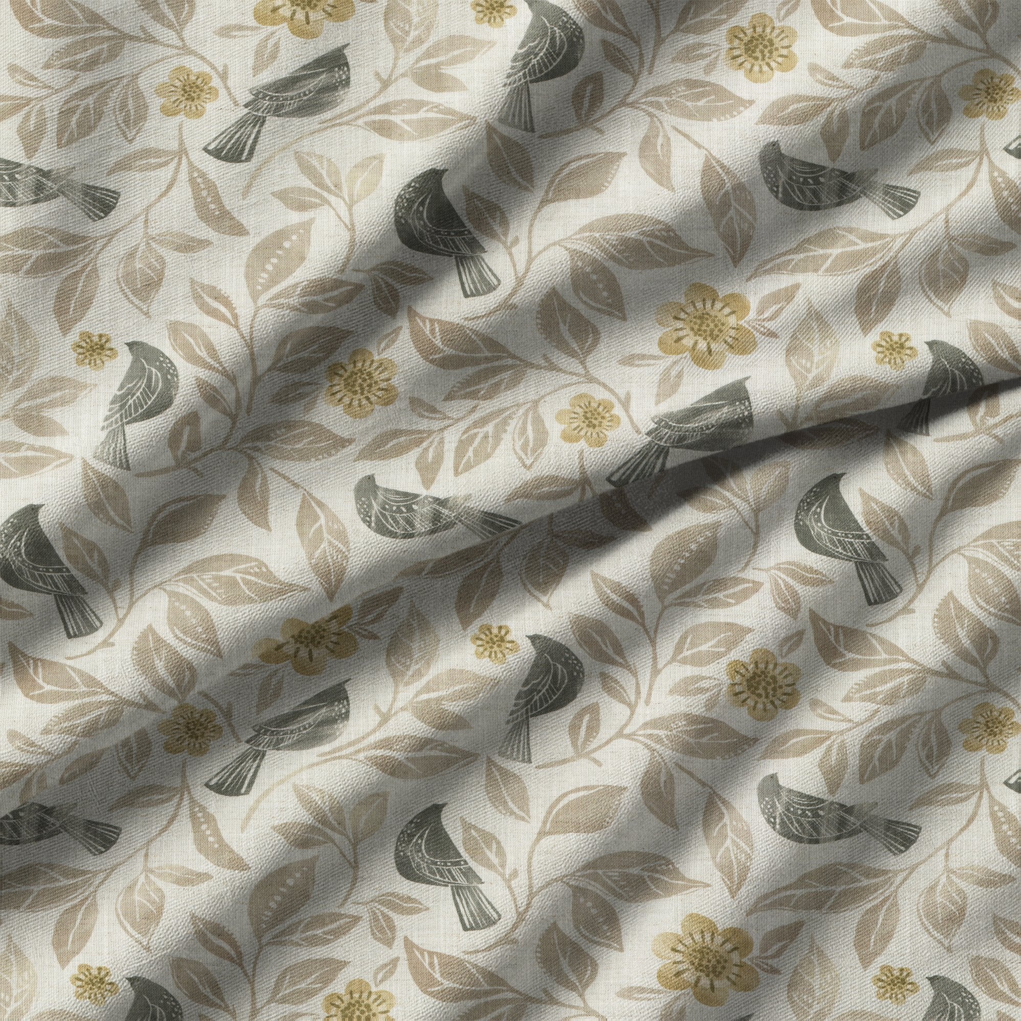 100939BH Bloom Natural Belfield Fabric by Belfield Home