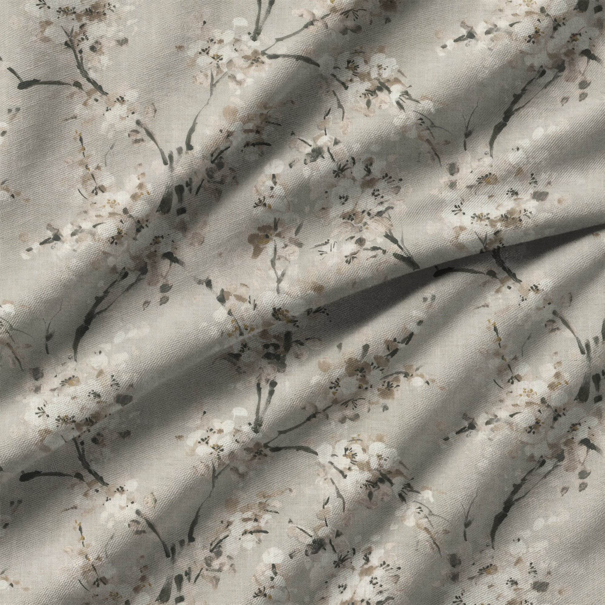 100943BH Thorpe Natural/Slate Belfield Fabric by Belfield Home