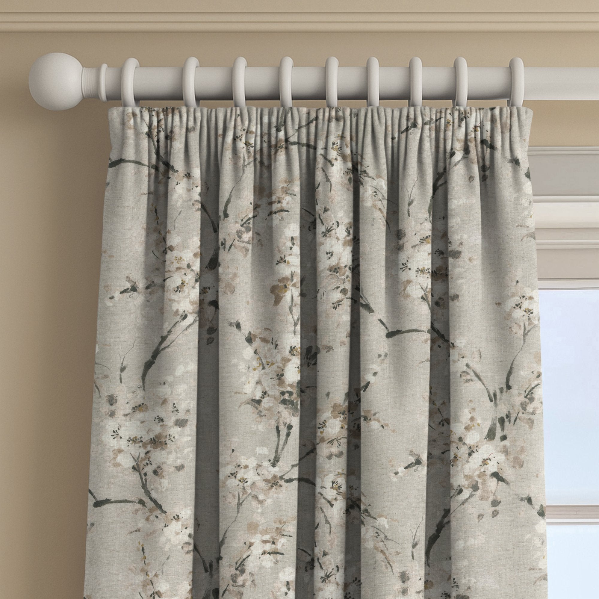 100943BH Thorpe Natural/Slate Belfield Fabric by Belfield Home