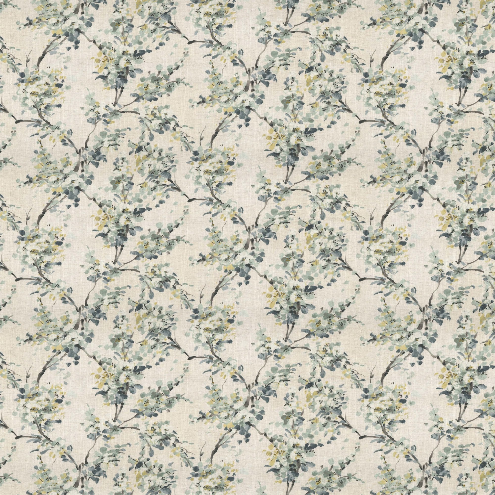 100944BH Thorpe Azure/Linen Belfield Fabric by Belfield Home