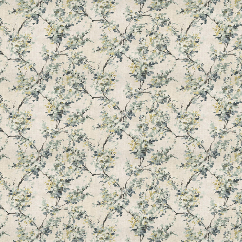 100944BH Thorpe Azure/Linen Belfield Fabric by Belfield Home