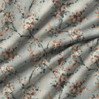 100945BH Thorpe Sky/Coral Belfield Fabric by Belfield Home