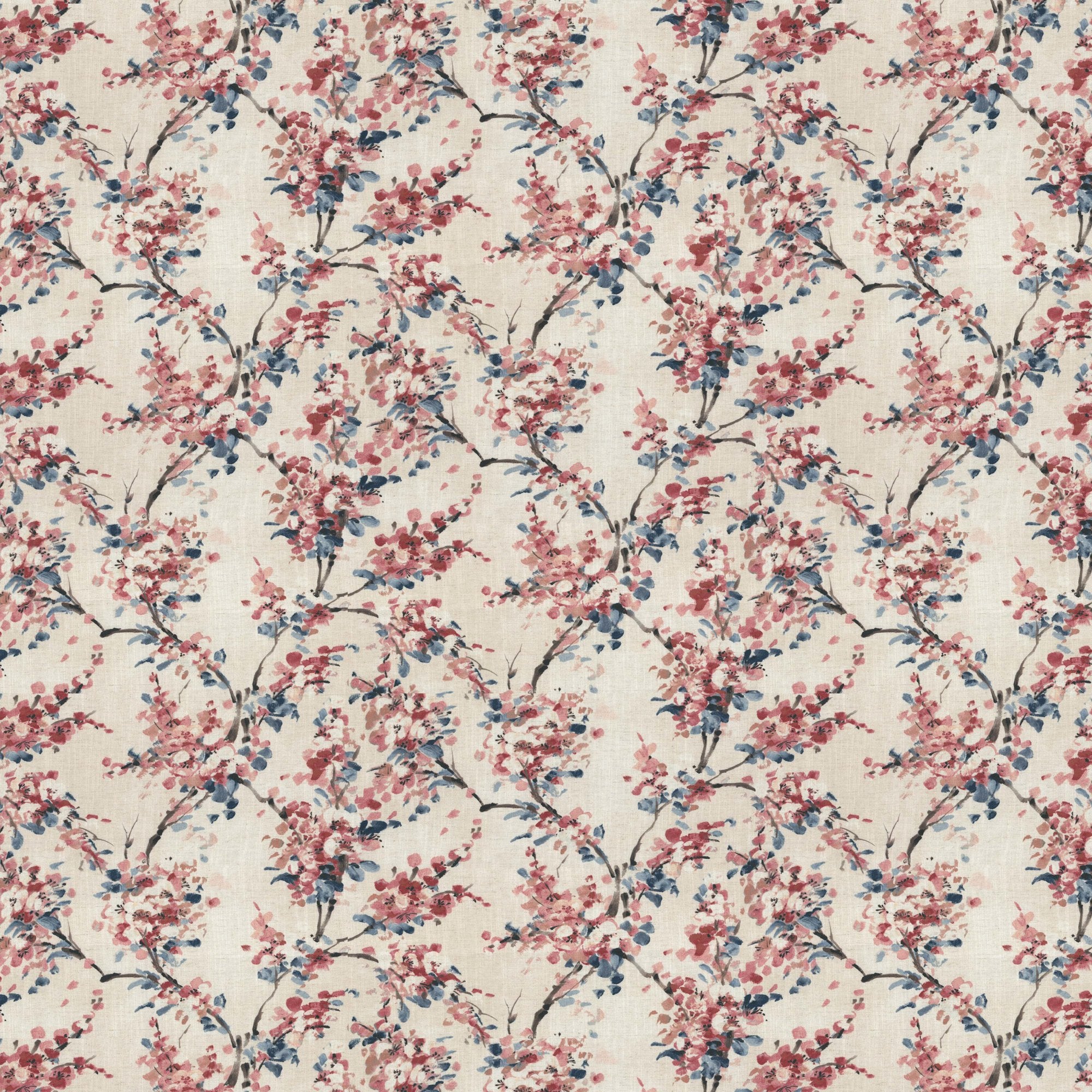 100946BH Thorpe Pink/Linen Belfield Fabric by Belfield Home