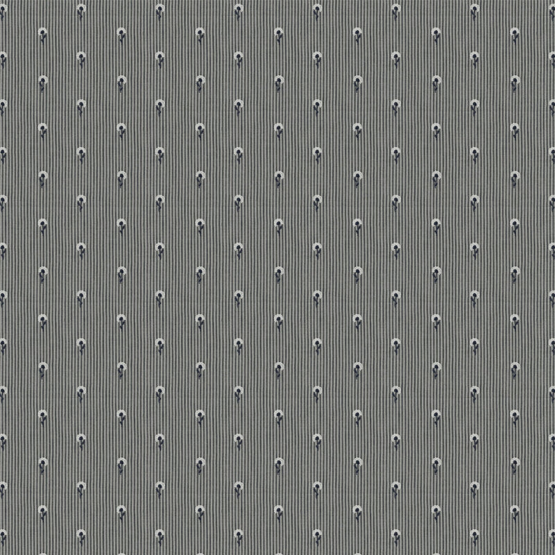 100950BH Abbey Navy Belfield Fabric by Belfield Home
