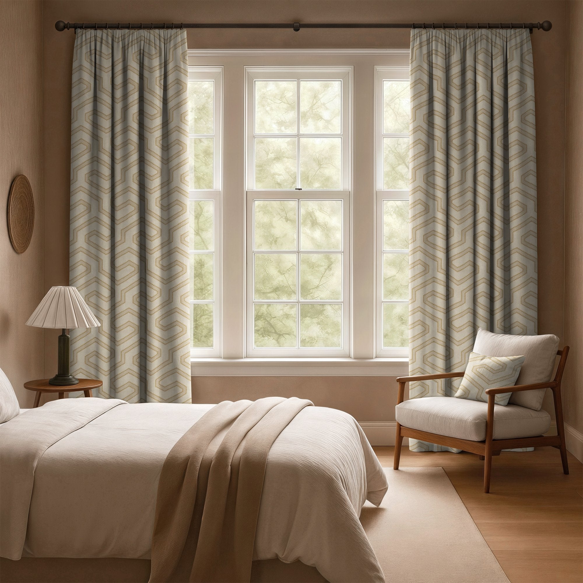 100951BH Acton Natural Belfield Fabric by Belfield Home