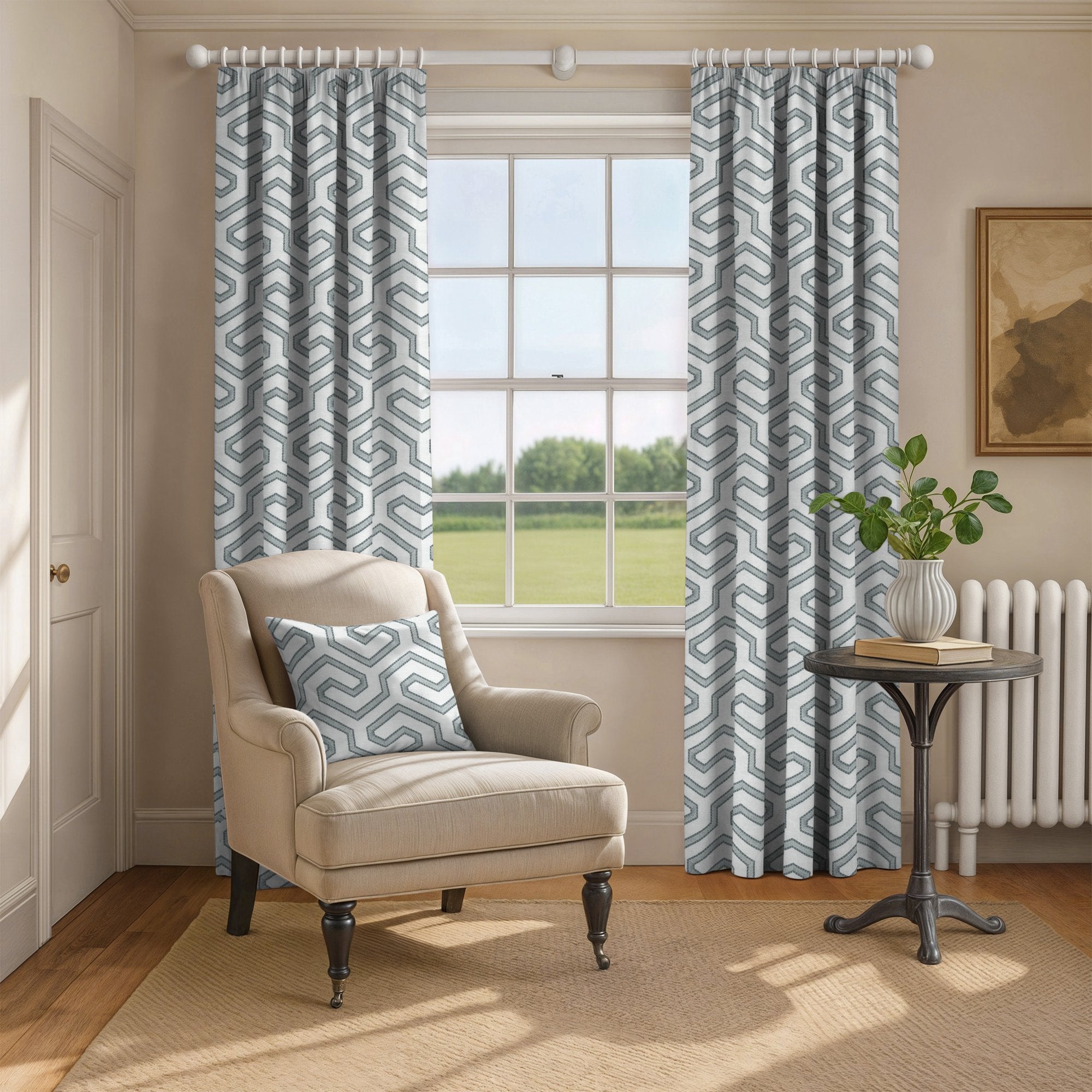 100953BH Acton Sky Belfield Fabric by Belfield Home