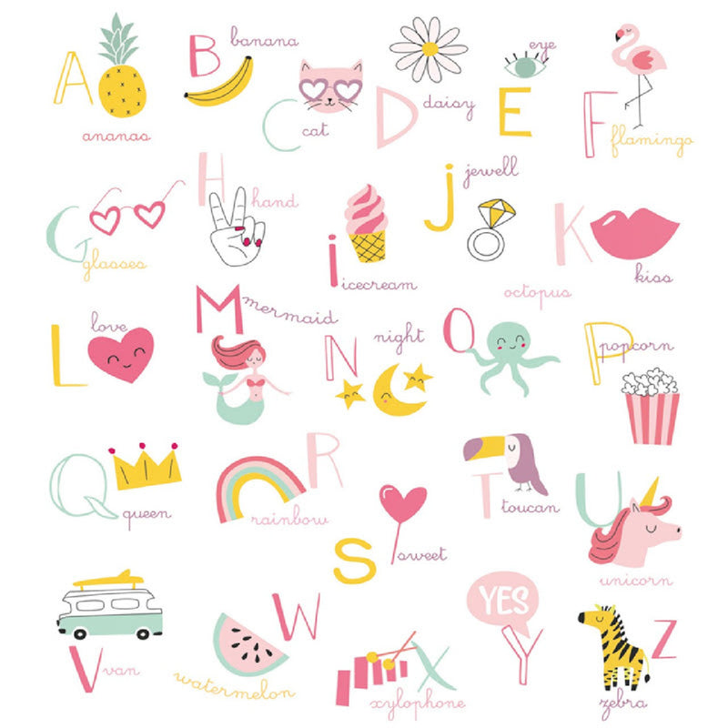 100984100 ( GPR 10098 41 00 ) ABC Girl Power Wallpanel By Caselio