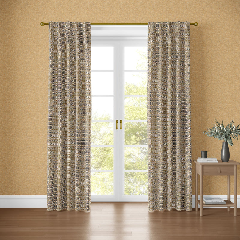 101049EH Whittle Ochre A La Mode Fabric by Esselle Home