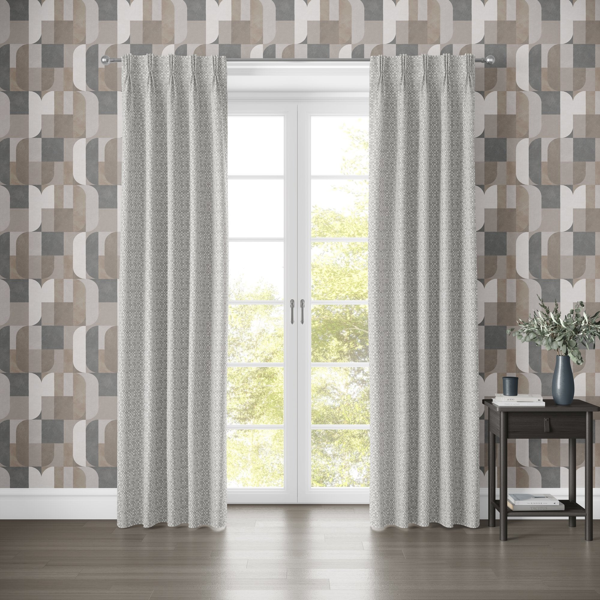 101050EH Whittle Grey A La Mode Fabric by Esselle Home