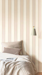 101070103 Golden Lines Beige Blanc Wallpaper by Caselio