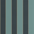 Golden Lines Basics Stripe Vert Foret Noir Wallpaper by Caselio