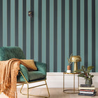 101077270 Moonlight Golden Lines Basics Vert Foret Noir Wallpaper By Caselio