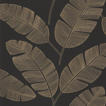 MLG101102090 Banana Tree Metallise Moonlight Wallpaper By Caselio