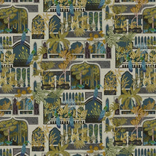 JMW-101121 Peacock Arches Wallpaper by Josephine Munsey