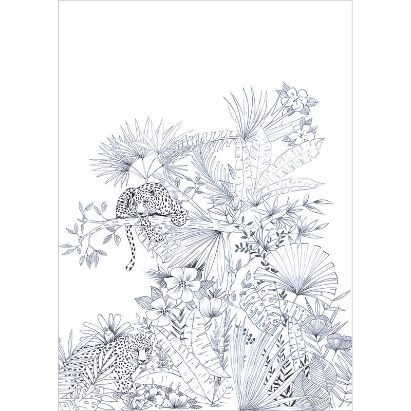 101479919 Panoramique Kenya Noir Et Blanc Mural by Caselio