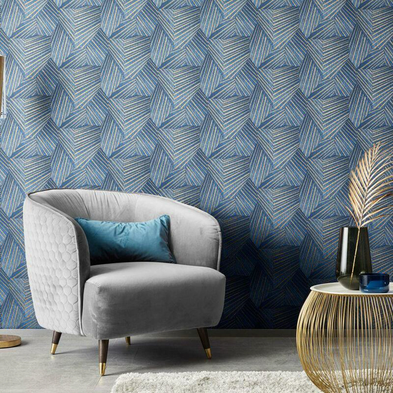 10152-08 Triangles Elle Decoration Wallpaper by Galerie