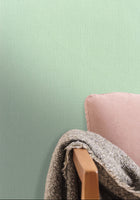 101567001 Uni Mat Vert Amande Wallpaper by Caselio