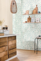 101570026 Uni Metallise Blanc Or Wallpaper by Caselio