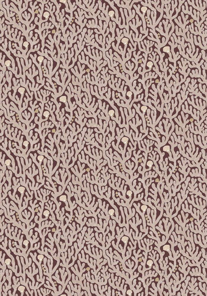 JMW-101621 Coral Spicer Brown Wallpaper by Josephine Munsey
