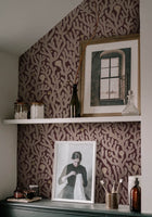 JMW-101621 Coral Spicer Brown Wallpaper by Josephine Munsey