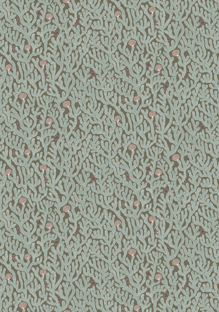 JMW-101631 Coral Osney Blue Wallpaper by Josephine Munsey