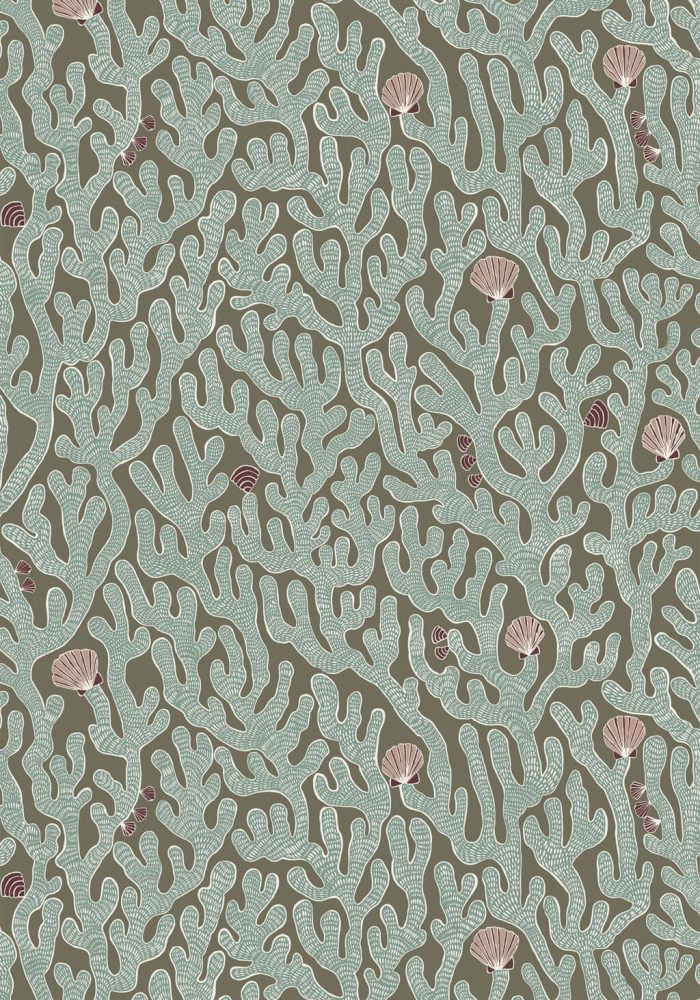 JMW-101631 Coral Osney Blue Wallpaper by Josephine Munsey