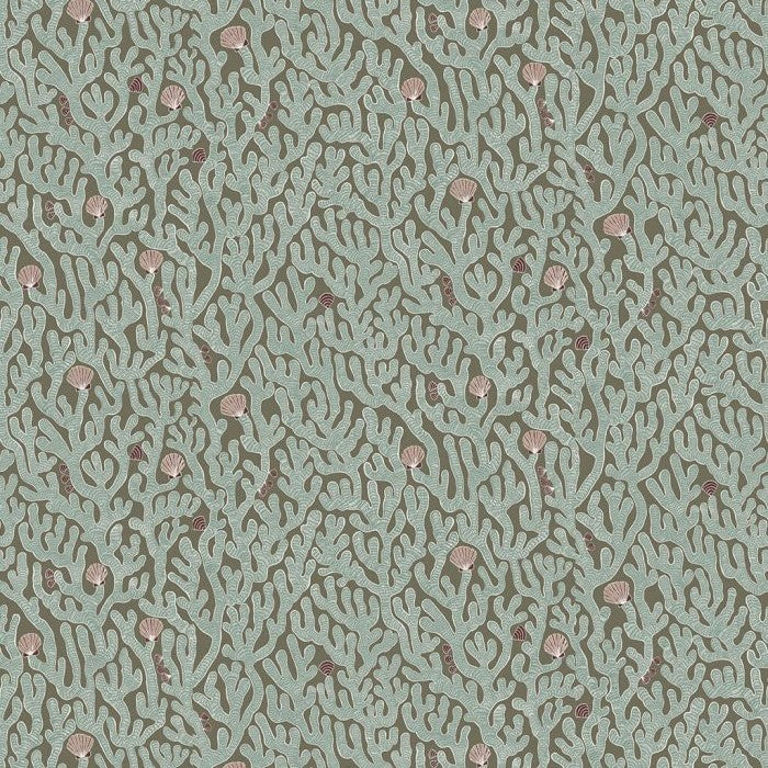 JMW-101631 Coral Osney Blue Wallpaper by Josephine Munsey