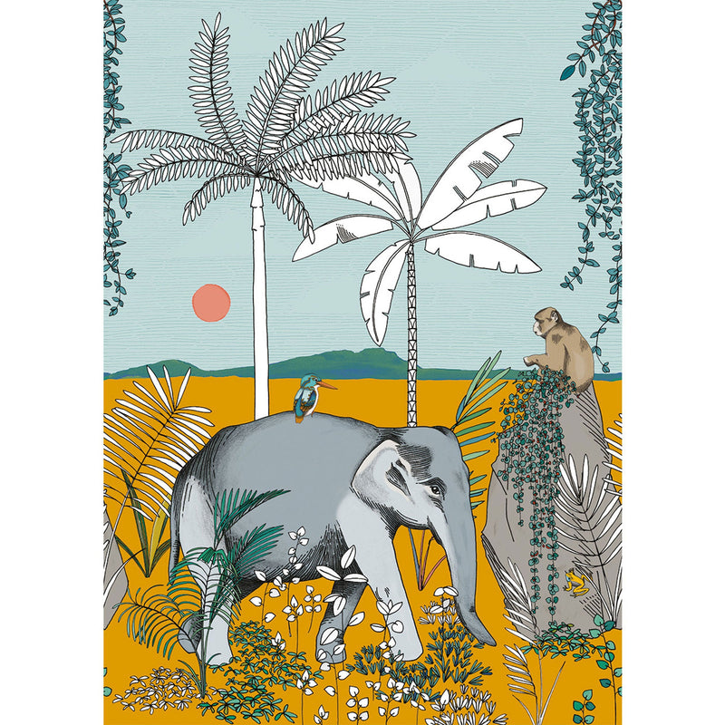 101652107 Panoramique Secret Trip Multicouleurs Mural by Caselio