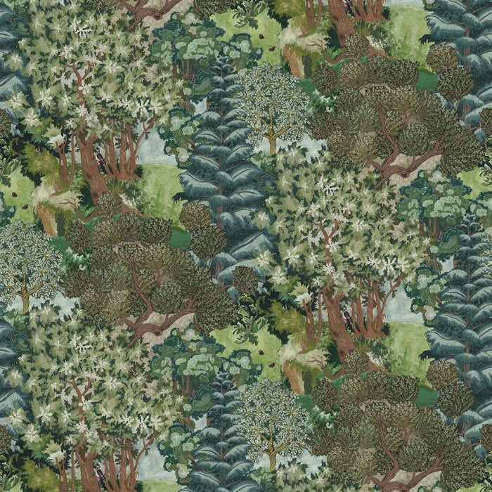 JMW-101801 Miserden Trees Wallpaper by Josephine Munsey