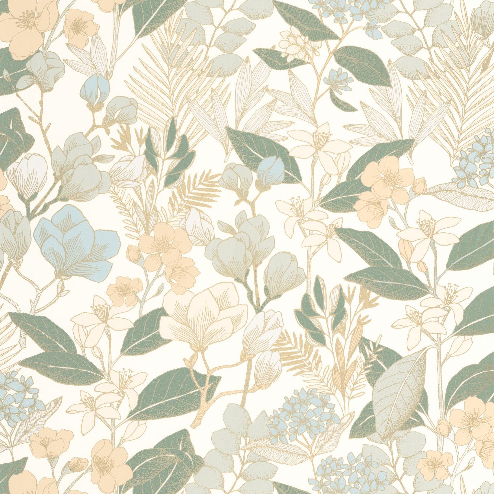BLS101857320 May Bleu Vert Wallpaper by Caselio