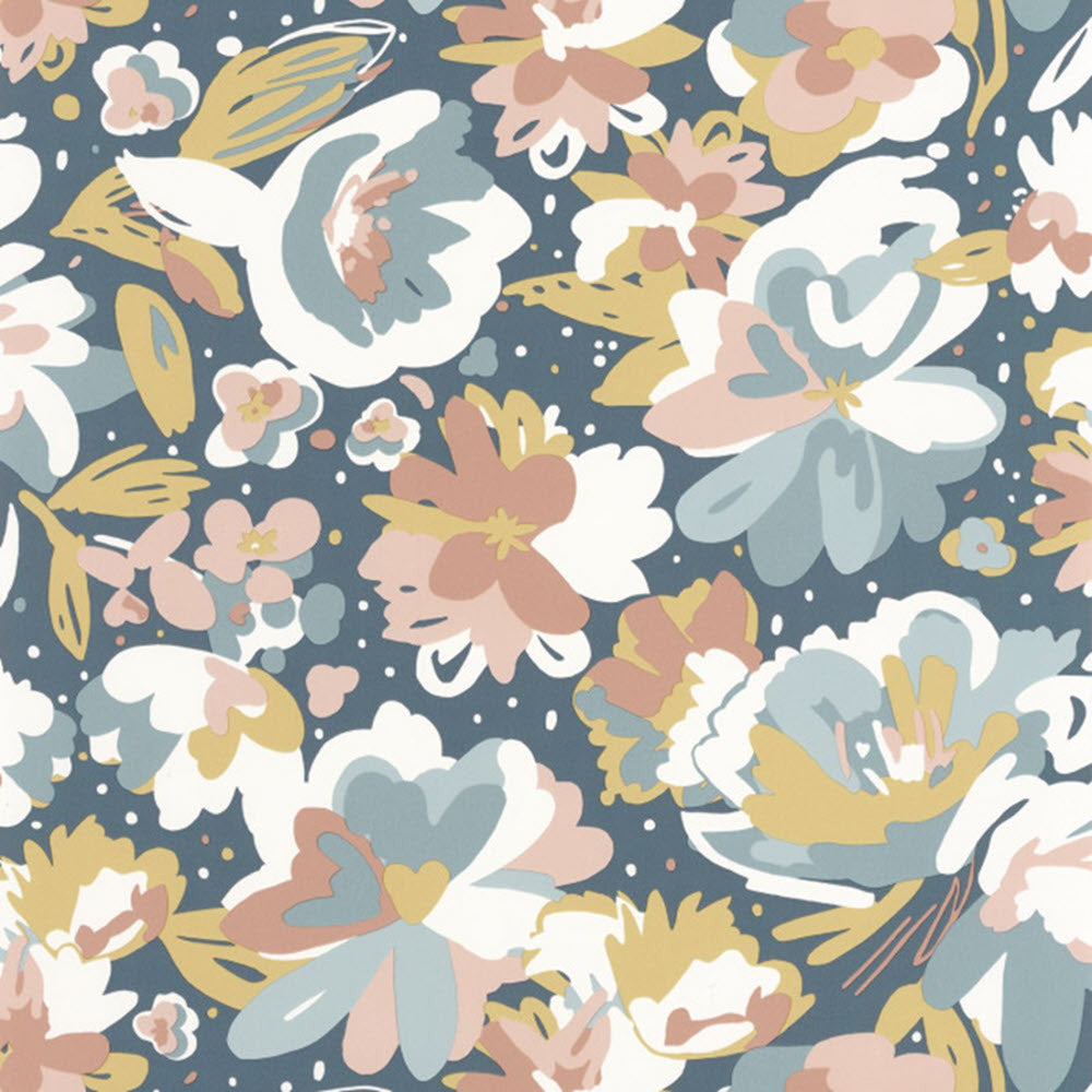 FLP101876041 July Flower Power Wallpaper by Caselio