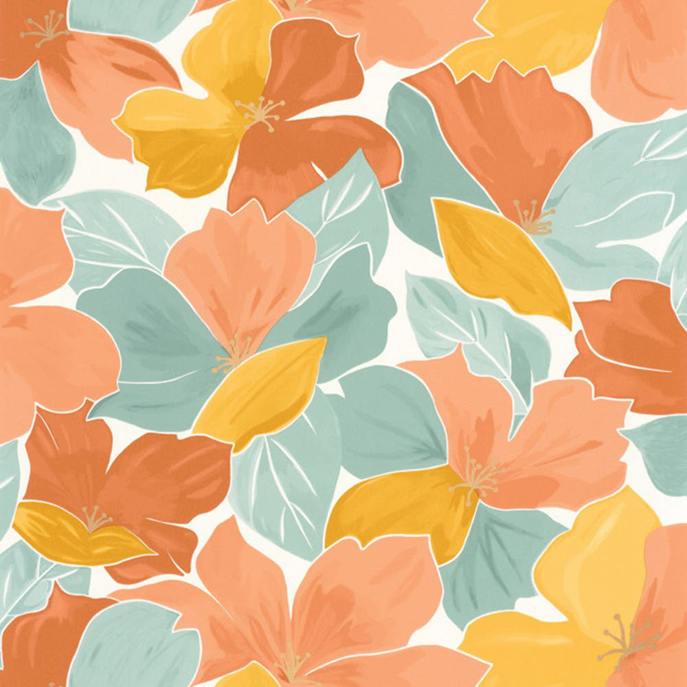 FLP101887023 August Flower Power Wallpaper by Caselio