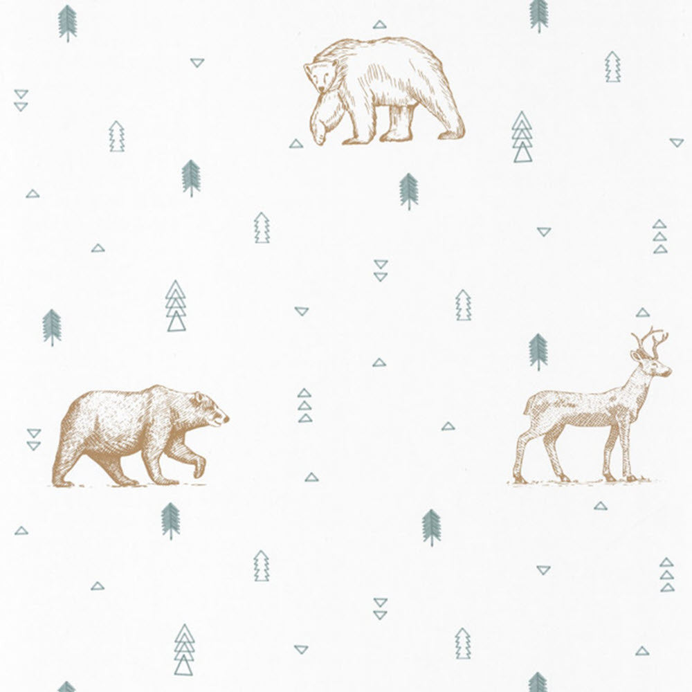 OUP101987112 ( 101987112 ) Grizzly Bears Our Planet Wallpaper by Caselio