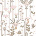 Ephemeral Vert Amande and Dore Labyrinth Wallpaper by Caselio