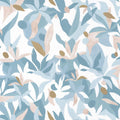 Fauve Bleu / Beige / Dore Imagination Wallpaper by Caselio