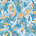 Fauve Bleu Cobalt / Jaune / Corail Imagination Wallpaper by Caselio