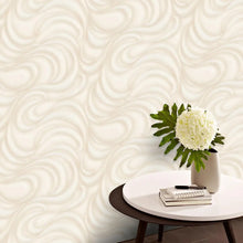 10220-14 Waves Cream Metallic Fashion for Walls 2 Wallpaper By Erismann