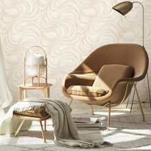 10220-14 Waves Cream Metallic Fashion for Walls 2 Wallpaper By Erismann